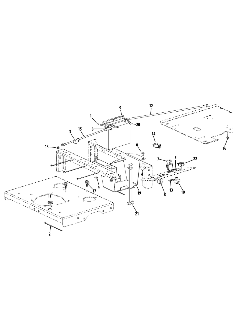 Electrical Diagram and Parts List for S7237-KW LP-53AP8DU8750-999cc Cub Cadet Lawn Tractor